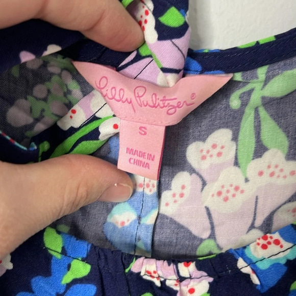 Lilly Pulitzer Maya Foxy Foxglove Floral Belted Dress - Picture 3 of 8